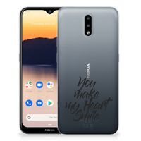 Nokia 2.3 Siliconen hoesje met naam Heart Smile