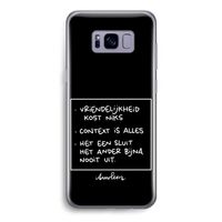 Mijn Motto's: Samsung Galaxy S8 Transparant Hoesje