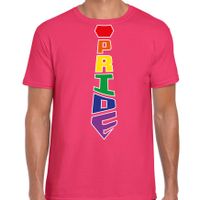 Gay Pride shirt - pride stropdas - regenboog - heren - roze