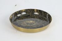 Decostar Countryfield Schaal rond Marble M messing