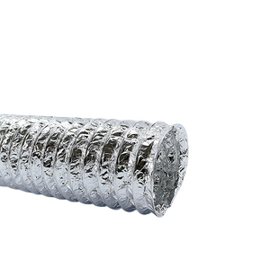 Ongeïsoleerde flexibele slang - Ø200mm - 1 meter - aluminium
