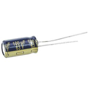 Panasonic Elektrolytische condensator Radiaal bedraad 3.5 mm 100 µF 63 V 20 % (Ø) 8 mm 1 stuk(s)