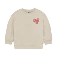 Daily7 winter sweater meisjes - zand - brushed backprint