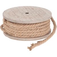 1x Jute decoratie touw op rol 700 cm 8 mm   -