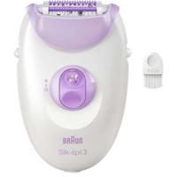 Elektrische epilator met snoer - BRAUN - SILK EPIL 3-000 - 2 snelheden - Paars