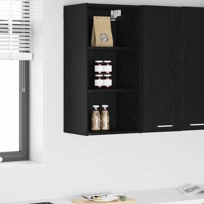 Hangkast Riga Zwart Eiken 40 x 29,5 x 80 cm Bewerkt hout Hangkast Riga Zwart Eiken 40 x 29,5 x 80 cm Bewerkt hout