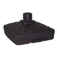 Parasolvoet Heavy - vierkant - antraciet - 57 x 57 cm - 40 liter - kunststof - vulbaar