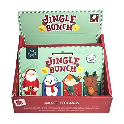 Jingle Kerstmis Magnetische Boekenlegger Set