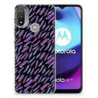 Motorola Moto E20 | E40 TPU bumper Feathers Color - thumbnail