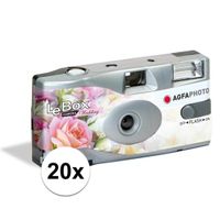 20x Bruiloft wegwerp cameras met flitser voor 27 kleuren fotos - thumbnail