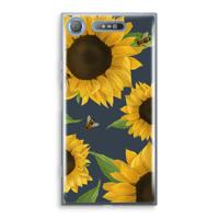 Sunflower and bees: Sony Xperia XZ1 Transparant Hoesje