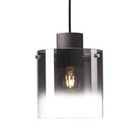 Brilliant Hanglamp Beth E27 zwart met smoke glas 75570/20