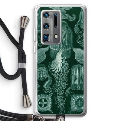 Haeckel Cubomedusae: Huawei P40 Pro Plus Transparant Hoesje met koord