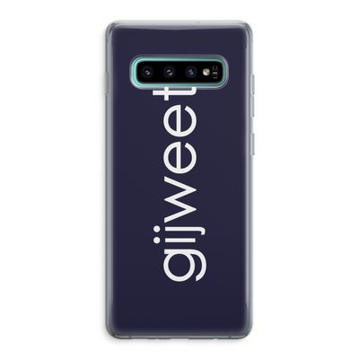 Gijweet: Samsung Galaxy S10 Plus Transparant Hoesje