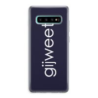 Gijweet: Samsung Galaxy S10 Plus Transparant Hoesje