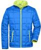 James & Nicholson JN1035 Men´s Padded Light Weight Jacket - /Aqua/Lime-Green - 3XL - thumbnail