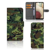 Samsung Galaxy A12 | Telefoon Hoesje | Army Dark