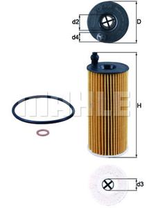 Oliefilter KNECHT, Diameter (mm)53mm, u.a. für Alpina, Mini, BMW, Toyota