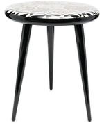 Fornasetti tabouret Chiavi e Losanghe - Noir