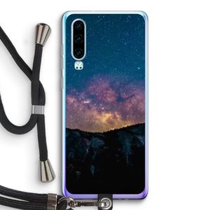 Travel to space: Huawei P30 Transparant Hoesje met koord