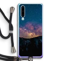 Travel to space: Huawei P30 Transparant Hoesje met koord
