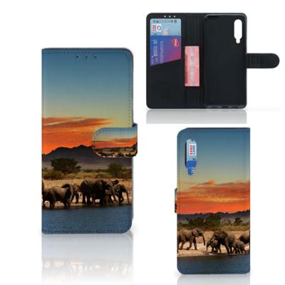 Xiaomi Mi 9 | Telefoonhoesje | Met pasjeshouder | Olifanten