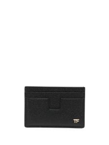 TOM FORD petit porte-cartes en cuir grainé - Noir