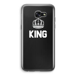 King zwart: Samsung Galaxy A5 (2017) Transparant Hoesje