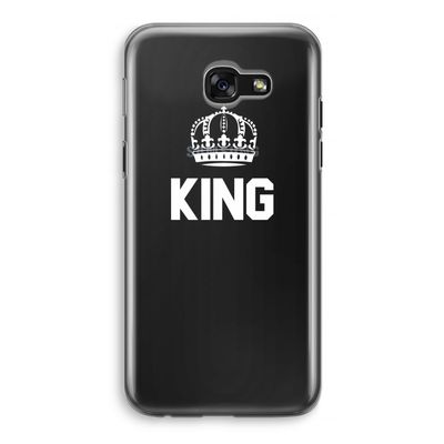 King zwart: Samsung Galaxy A5 (2017) Transparant Hoesje