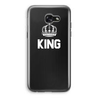 King zwart: Samsung Galaxy A5 (2017) Transparant Hoesje