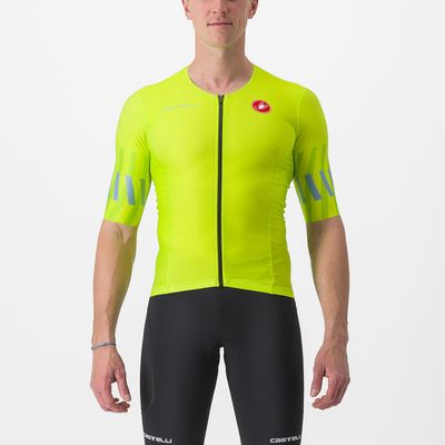 Castelli Free speed 2 race tri top groen/geel heren L