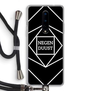 Negenduust geometrisch: OnePlus 8 Transparant Hoesje met koord