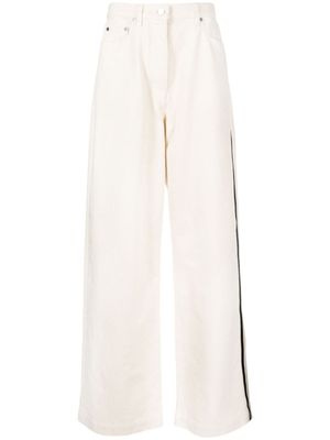Peter Do jean ample à taille haute - Blanc