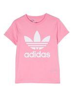 adidas Kids t-shirt en coton à logo imprimé - Rose - thumbnail