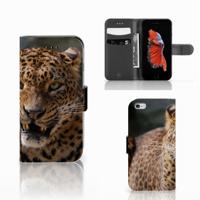 Apple iPhone 6 | 6s | Telefoonhoesje | Met pasjeshouder | Luipaard