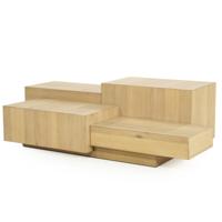 Eleonora Salontafel 'Quinten' Eiken, 140 x 75cm, kleur Naturel
