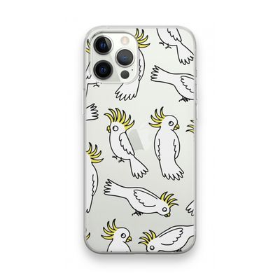 Papegaai: iPhone 12 Pro Max Transparant Hoesje