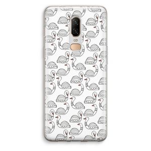 Zwanen: OnePlus 6 Transparant Hoesje