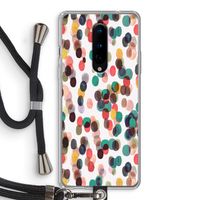 Tropical Dots: OnePlus 8 Transparant Hoesje met koord