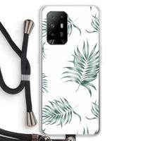 Simple leaves: Oppo A94 5G Transparant Hoesje met koord - thumbnail