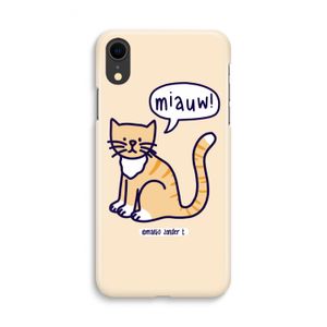 Miauw: iPhone XR Volledig Geprint Hoesje