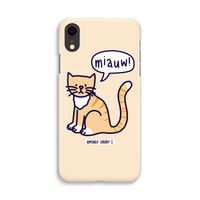 Miauw: iPhone XR Volledig Geprint Hoesje