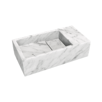 Balmani Mood fonteintje 36 x 18 cm Carrara marmer