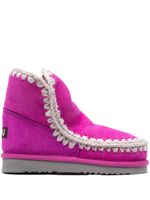 Mou bottines Eskimo 18 en daim - Violet - thumbnail