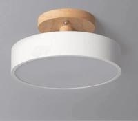 Plafondlamp hout & wit met CCT & LED &apos;Dominique&apos;