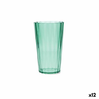 Waterglas Quid Iris Groen Plastic 600 ml (12 Stuks)