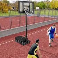 Zandzak voor Basketbalkorfstandaard tot 136 kg Zand Verzwaarde Grondanker voor Mobiele Basketbalmanden Waterafstotend Zwart