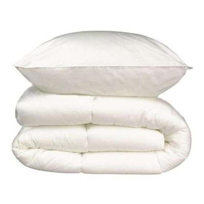 Beddengoedpakket microvezel - 1 warm dekbed 140x200 cm + 1 kussen 60x60 cm wit