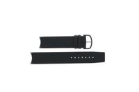 Horlogeband Omega 196.0440 / X0015593 / 93565564 Leder Zwart 20mm