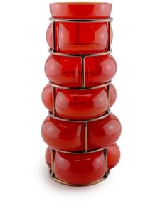 Vanessa Mitrani vase Brick en verre - Rouge